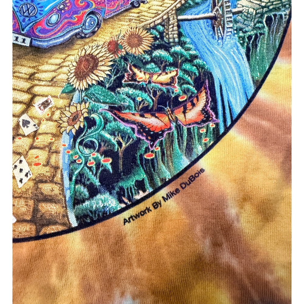 Vintage Grateful Dead Golden Road Tie-Dye Skull Graphic T-Shirt - M - Picture 4 of 8